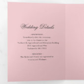 レトロヴィンテージ熱気球結婚病 三つ折り招待状 (内部最初)