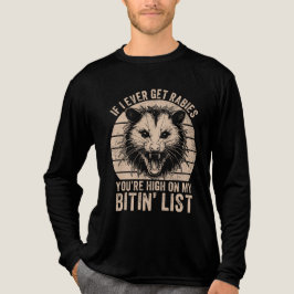 レトロヴィンテージ狂犬アライグマ皮肉ユーモア トライブレンドＴシャツ