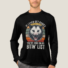 レトロヴィンテージ狂犬アライグマ皮肉ユーモア トライブレンドＴシャツ