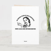 レトロヴィンテージ猫ママかわいいクリスマスカード カード (裏面)