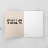 レトロヴィンテージ猫ママかわいいクリスマスカード カード (内部)