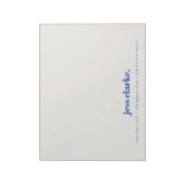 レトロヴィンテージ王室のタイポグラフィブルースタイリッシュトレンディー ノートパッド (回転)