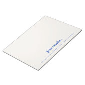 レトロヴィンテージ王室のタイポグラフィブルースタイリッシュトレンディー ノートパッド (アングル)