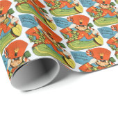 レトロヴィンテージ玩具のタイルパーティー  ラッピングペーパー (ロールコーナー)