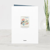 レトロヴィンテージ男の赤ちゃん追加気持ち カード (裏面)