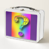 レトロヴィンテージ疑問符レトロヴィンテージ メタルランチボックス (正面)