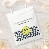 レトロヴィンテージ白黒の誕生日 フェイバーバッグ (クリップ留めされた状態)