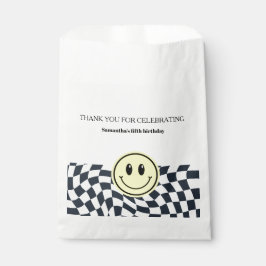 レトロヴィンテージ白黒の誕生日 フェイバーバッグ