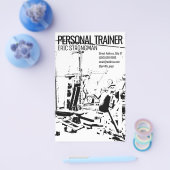 レトロヴィンテージ白黒ジム チラシ (シングル)