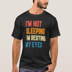 レトロヴィンテージ眠らない目を休める Tシャツ