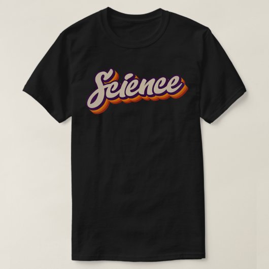 レトロヴィンテージ科学 Tシャツ (デザイン正面)