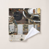 レトロヴィンテージ管無線 バスタオルセット (ウォッシュタオル)