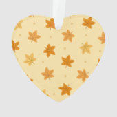 レトロヴィンテージ紅葉パターン オーナメント (裏面)