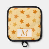 レトロヴィンテージ紅葉パターン 鍋敷き (正面)