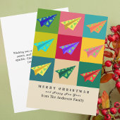 レトロヴィンテージ紙飛行機クリスマスツリーカスタム