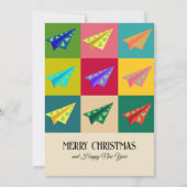 レトロヴィンテージ紙飛行機クリスマスツリーカスタム (正面)