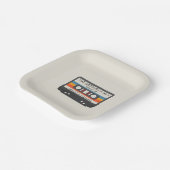 レトロヴィンテージ素晴らしはヒット結婚カセット ペーパープレート (傾斜あり)