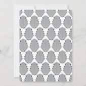 レトロヴィンテージ素晴らしギャツビースタイル結婚アールデコズ 招待状 (裏面)