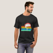 レトロヴィンテージ素晴らし魚釣りデザインあり Tシャツ (正面フル)