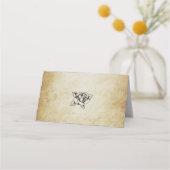 レトロヴィンテージ結婚式座席表 プレイスカード (裏面)