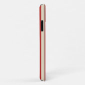 レトロヴィンテージ縦置きポップストライプコーン(赤) Case-Mate iPhoneケース (裏面/右)