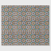 レトロヴィンテージ自然トーンミッドセンチュリーモダン ラッピングペーパー (フラット)