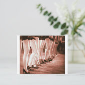 レトロヴィンテージ踊り女性美しい踊り脚 ポストカード (スタンド正面)