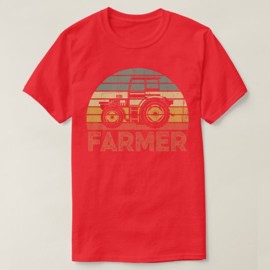 レトロヴィンテージ農家 Tシャツ (デザイン正面)