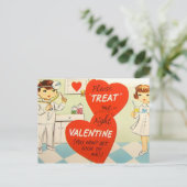 レトロヴィンテージ追加メッセージナースDoctorはがき シーズンポストカード (スタンド正面)