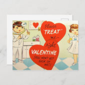 レトロヴィンテージ追加メッセージナースDoctorはがき シーズンポストカード (正面/裏面)