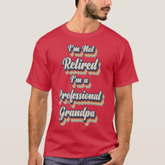 レトロヴィンテージ退職したプロフェッショナルグランパ Tシャツ