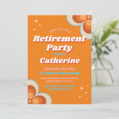 レトロヴィンテージ退職1970年代パーティー 招待状 (スタンド正面)