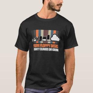 レトロヴィンテージ進化フロッピーディスクVHSゲーマー8 Tシャツ