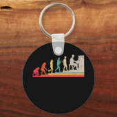 レトロヴィンテージ進化マンピアノ キーホルダー (正面)