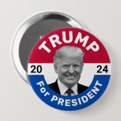レトロヴィンテージ選挙運動トランプ大統領 缶バッジ (正面&裏面)