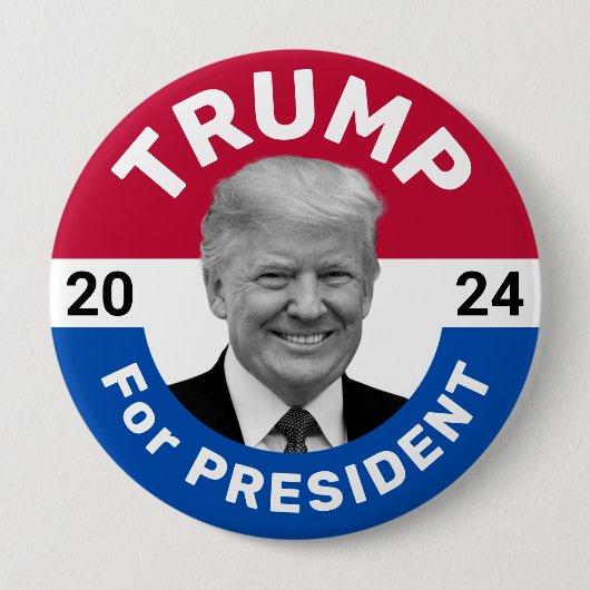 レトロヴィンテージ選挙運動トランプ大統領 缶バッジ (正面)