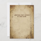 レトロヴィンテージ醜いセータークリスマスパーティー 招待状 (裏面)