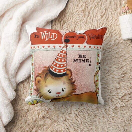 レトロヴィンテージ野生についてあなたバレンタイン クッション (ブランケット)