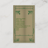 レトロヴィンテージ野菜名刺 名刺 (裏面)