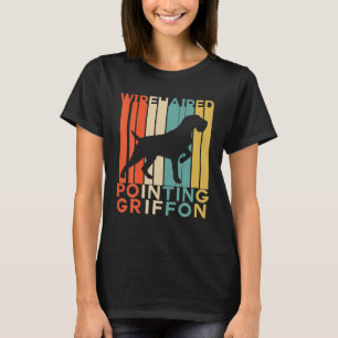 レトロヴィンテージ金髪ポインティンググリフォン Tシャツ