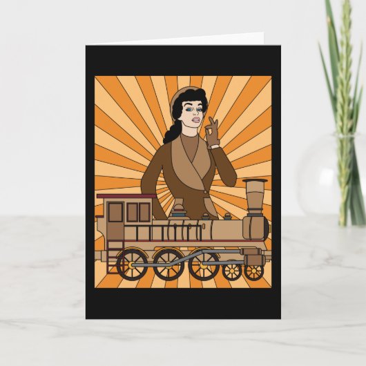 レトロヴィンテージ鉄道 カード (正面)