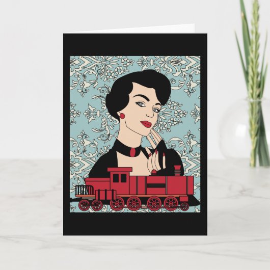 レトロヴィンテージ鉄道 カード (正面)
