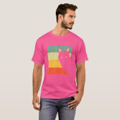 レトロヴィンテージ黒猫用ネコ Tシャツ (正面フル)