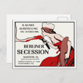 レトロヴィンテージ1900ベルリンアートエキスポ ポストカード (正面/裏面)
