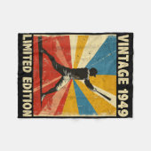 レトロヴィンテージ1949野球愛好者限定版 フリースブランケット (正面(横))