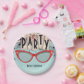 レトロヴィンテージ1950の50歳の誕生日パーティーカスタム ペーパープレート (パーティー)