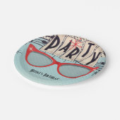 レトロヴィンテージ1950の50歳の誕生日パーティーカスタム ペーパープレート (アングル)