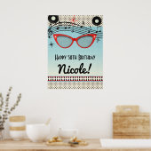 レトロヴィンテージ1950年代50年代パーティーバナーのポスター ポスター (キッチン)