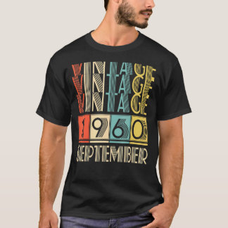 レトロヴィンテージ1960年9月61stバールズデイ男性wo tシャツ