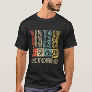 レトロヴィンテージ1968年10月53日、贈答者 Tシャツ